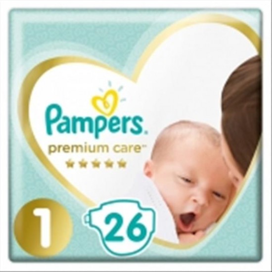 Pampers Premium Care Newborn 26 Τεμ