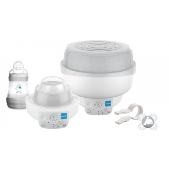 Electric Bottle Sterilizer & Warmer (6 in 1) Grey Electric Bottle Sterilizer & Warmer (6 in 1) Grey