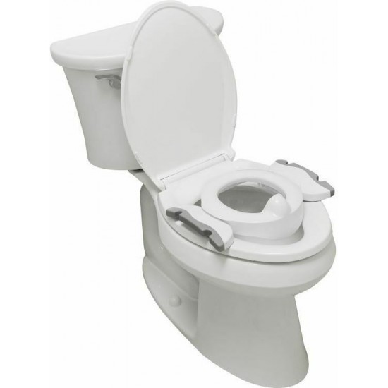 2 In 1 Travel Yo-Yo And Training Toilet Seat Grey/White 2 In 1 Travel Yo-Yo And Training Toilet Seat Grey/White