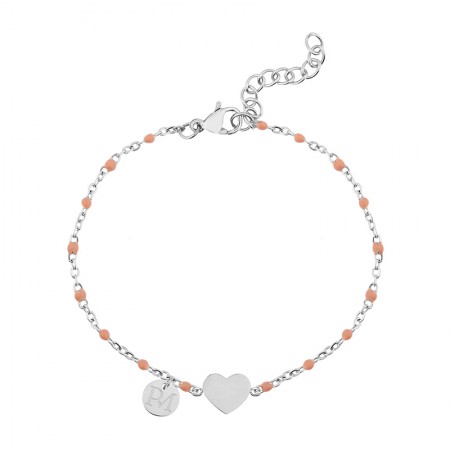 Proud MaMa Steel Heart Bracelet
