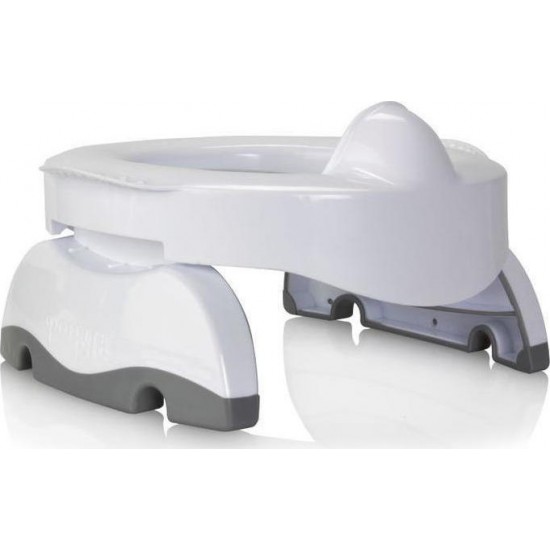 2 In 1 Travel Yo-Yo And Training Toilet Seat Grey/White 2 In 1 Travel Yo-Yo And Training Toilet Seat Grey/White