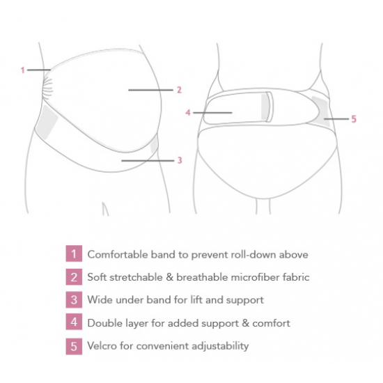 Adjustable Pregnancy Support Belt BEIGE L-XL Adjustable Pregnancy Support Belt BEIGE L-XL