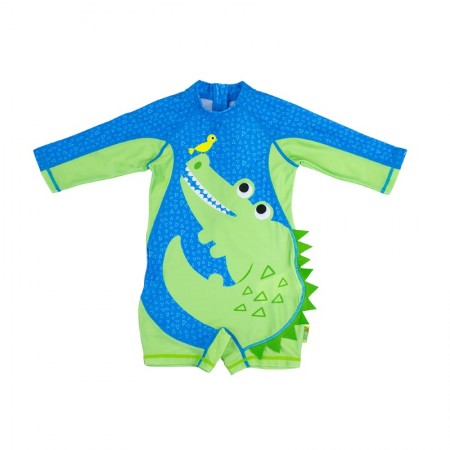 Children's One Piece Alligator Swimsuit