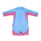 Pink Shark One Piece Swimsuit for Kids