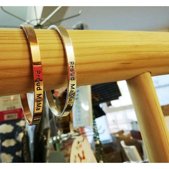Proud Mama Bracelet Handcuffs Pink Gold Proud Mama Bracelet Handcuffs Pink Gold