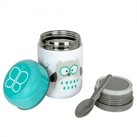 Stainless Steel Thermos With Spoon 300ml Agua