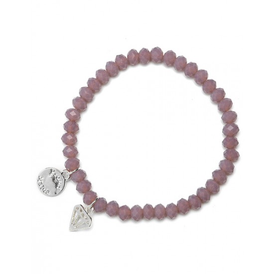 Proud Mama Lilac Charm Bracelet Proud Mama Lilac Charm Bracelet