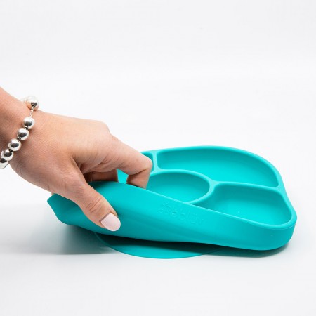 Yumi - Silicone Plate With Fuchsia Partitions