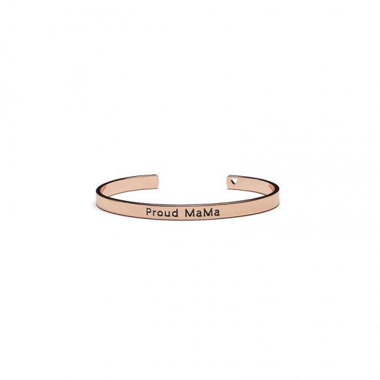 Proud Mama Bracelet Handcuffs Pink Gold Proud Mama Bracelet Handcuffs Pink Gold