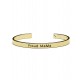Proud Mama Bracelet Handcuffs Gold Proud Mama Bracelet Handcuffs Gold
