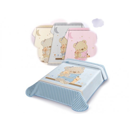 Spain Velvet Cuddle Blanket Ster 665 Blue Spain Velvet Cuddle Blanket Ster 665 Blue