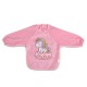 Baby Bib with Sleeve Tea Time Pink Baby Bib with Sleeve Tea Time Pink