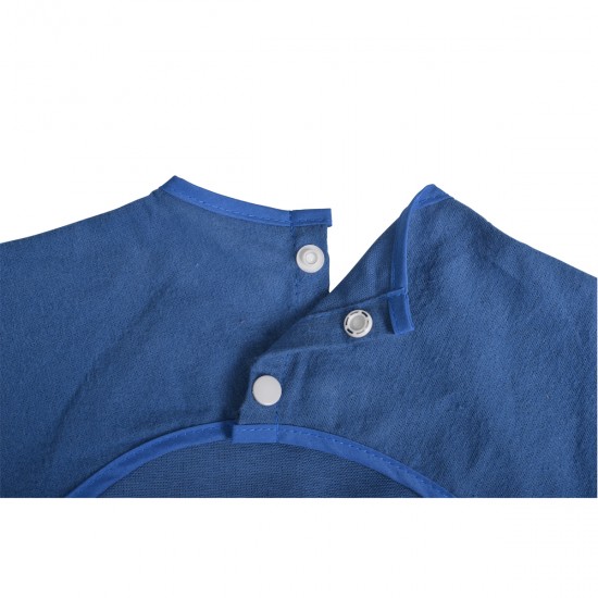 Baby Bib With Sleeve Tea Time Blue Baby Bib With Sleeve Tea Time Blue