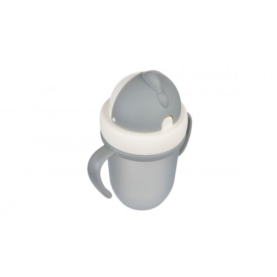 Canpol Babies Educational Cup With Silicone Straw 210ml Grey Canpol Babies Educational Cup With Silicone Straw 210ml Grey