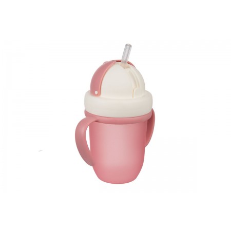 Canpol Babies Educational Cup With Silicone Straw 210ml Pink