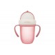 Canpol Babies Educational Cup With Silicone Straw 210ml Pink Canpol Babies Educational Cup With Silicone Straw 210ml Pink