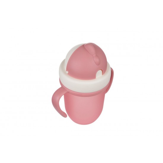 Canpol Babies Educational Cup With Silicone Straw 210ml Pink Canpol Babies Educational Cup With Silicone Straw 210ml Pink