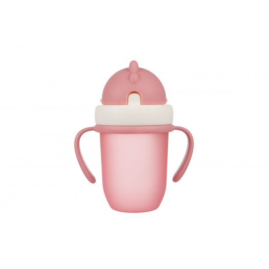 Canpol Babies Educational Cup With Silicone Straw 210ml Pink Canpol Babies Educational Cup With Silicone Straw 210ml Pink