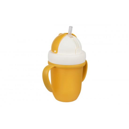 Canpol Babies Educational Cup With Silicone Straw 210ml Yellow Canpol Babies Educational Cup With Silicone Straw 210ml Yellow