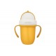 Canpol Babies Educational Cup With Silicone Straw 210ml Yellow Canpol Babies Educational Cup With Silicone Straw 210ml Yellow