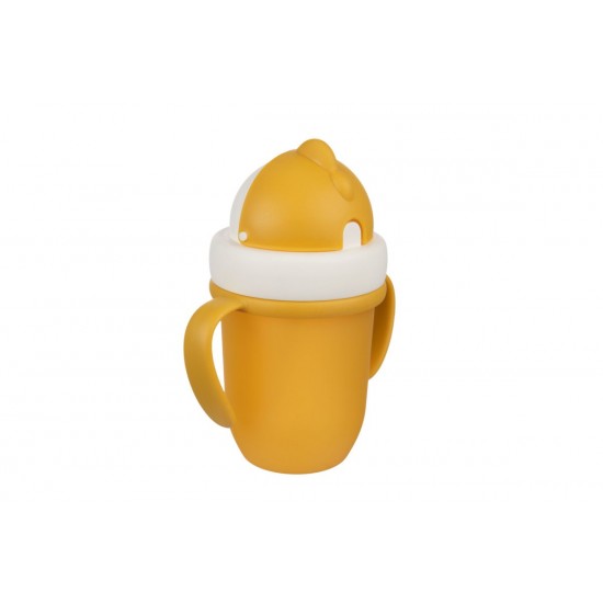 Canpol Babies Educational Cup With Silicone Straw 210ml Yellow