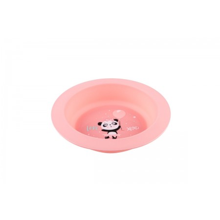 Canpol Babies Food Set Plate-Bowl Exotic Animals Pink