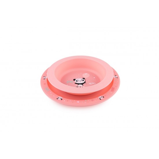 Canpol Babies Food Set Plate-Bowl Exotic Animals Pink Canpol Babies Food Set Plate-Bowl Exotic Animals Pink
