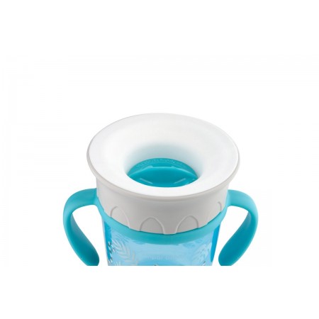 Canpol Βabies Jungle 360° Εκπαιδευτικό Ποτηράκι Turquoise 270ml 6m+