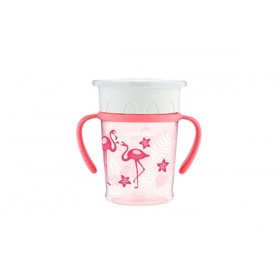 Canpol Babies Jungle 360° Educational Cup Coral 270ml 6m+ Canpol Babies Jungle 360° Educational Cup Coral 270ml 6m+