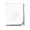 Flannel Diaper Cloud White/Grey