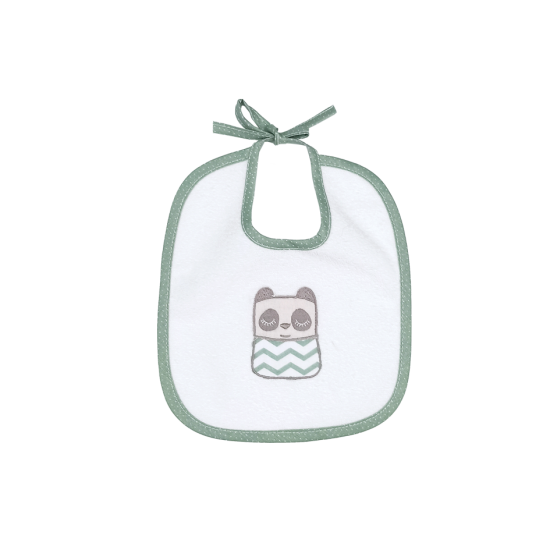 Bib Waterproof Tiny Friends Olive Bib Waterproof Tiny Friends Olive