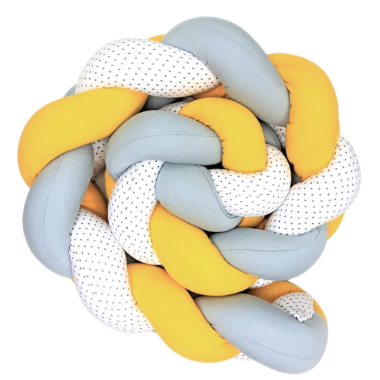Always Braid Gray Yellow White With Stars Always Braid Gray Yellow White With Stars