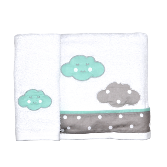 Mint Cloud Towel Set