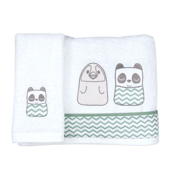 Tiny Friends Olive Towel Set