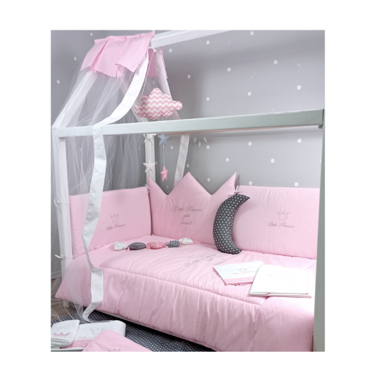 Crib Set 3pcs Princess Pink Crib Set 3pcs Princess Pink