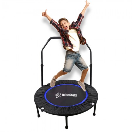 Trampoline With Handle 102cm Blue