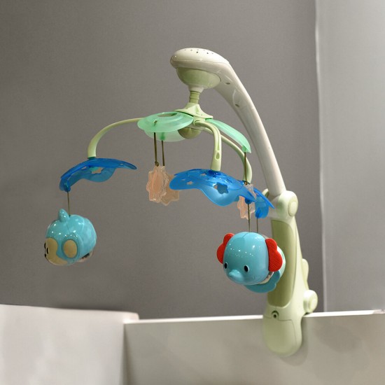 Musical Bed Toy With Projector Green