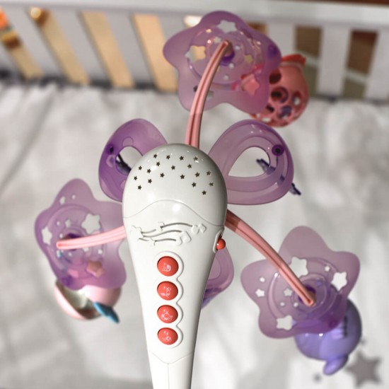 Musical Bed Toy With Pink Projector Musical Bed Toy With Pink Projector