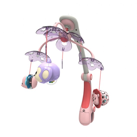 Musical Bed Toy With Pink Projector Musical Bed Toy With Pink Projector