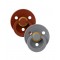 Pacifier Bibs 2 Pcs Rust/Smoke 6-18M