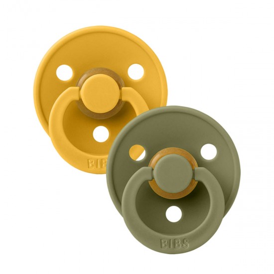 Bibs Pacifier 2 Pcs Honey Bee/Olive 6-18M Bibs Pacifier 2 Pcs Honey Bee/Olive 6-18M