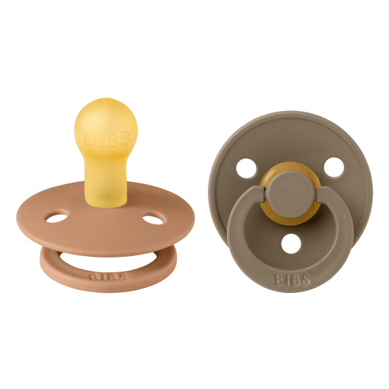 Pacifier Bibs Color 2Pcs Latex No1 Earth/Dark Oak Pacifier Bibs Color 2Pcs Latex No1 Earth/Dark Oak