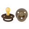 Pacifier Bibs Color 2Pcs Latex No1 Mocha/Dark Oak