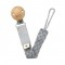 Pacifier clip Bibs Cloud/Iron
