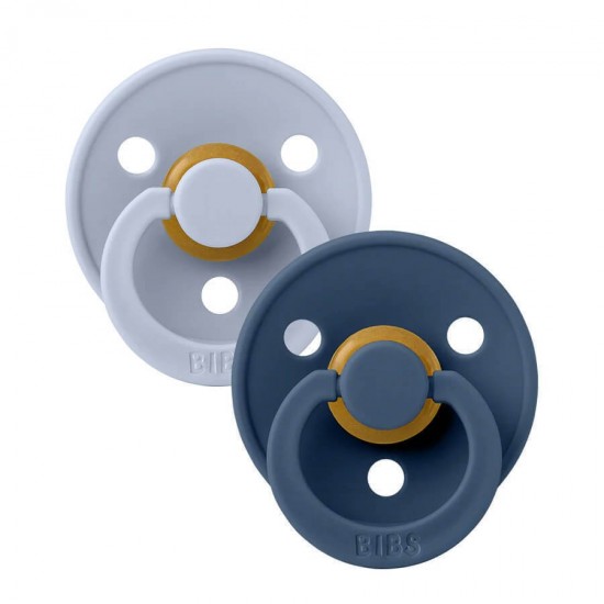 Pacifier Bibs 2 Pcs Dusty Blue/Steel Blue 6-18M Pacifier Bibs 2 Pcs Dusty Blue/Steel Blue 6-18M