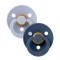 Pacifier Bibs 2 Pcs Dusty Blue/Steel Blue 6-18M
