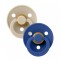 Pacifier Bibs Colour 2 Pcs Vanilla/Cornflower 6-18M