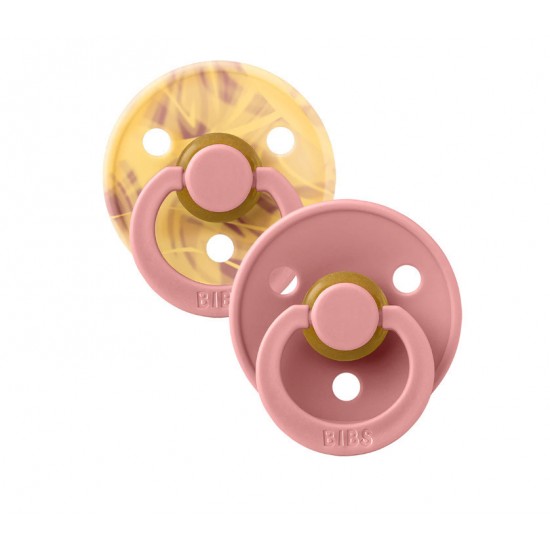 Pacifier Bibs Colour Camo 2 Pcs Morning Sunset/Dusty Pink 0-6M Pacifier Bibs Colour Camo 2 Pcs Morning Sunset/Dusty Pink 0-6M