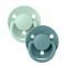 Pacifier Bibs De Lux Silicone 2 Pcs One Size Nordic Mint/Island Sea