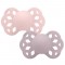 Pacifier Bibs Infinity 2 Pcs Silicone Anatomical Blossom/Dusky Lilac 6-18M